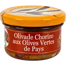 Olivade chorizo aux olives vertes de pays bocal 90g