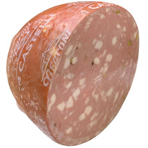 Bologna mortadella PGI with pistachio diameter 20 cm vacuum packed ±6 kg