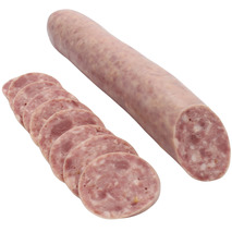 Plain straight garlic sausage in natural gut vacuum packed 1.2kg