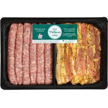 Summer Platter (6 herb-crusted chipolatas, 4 lemon-thyme pork belly) LPF ±760g