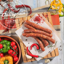 Chipolata basque au piment d'Espelette boyau naturel LPF x6 ±360g