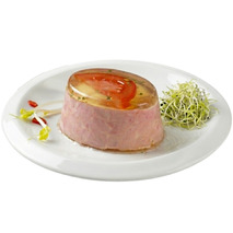 Aspic d'oeuf poché au jambon en gelée 12x90g
