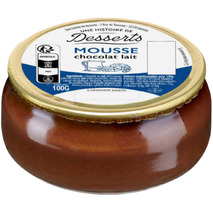 Mousse au chocolat au lait verrine 100g
