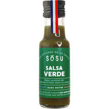 Artisanal salsa verde sauce with jalapeño peppers bottle 110g