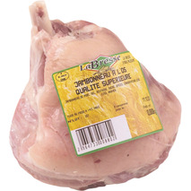 Knuckle of cooked french ham with bone vacuum packed ±550g