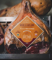 Whole dry-cured ham French farm-raised pig boneless 14–16 months vacuum-packed ±7kg
