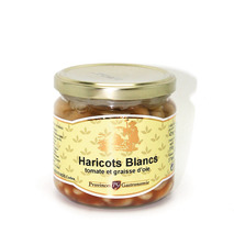 Haricot beans in tomato and goose fat jar 350g