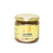 Lentils in goose fat jar 350g