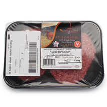 Steak haché de boeuf Salers 12%mg s/ at 2x180g