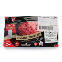 Knife sliced french beef tartare vacuum packed 2x180g