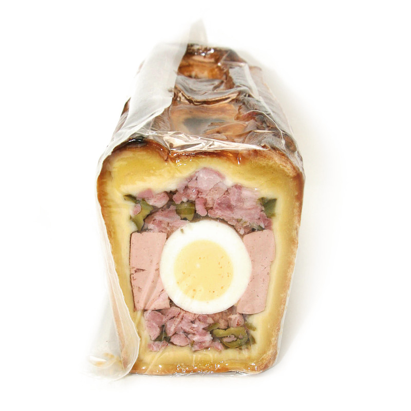Easter Pâté en Croute with eggs and gherkins ±2.5kg