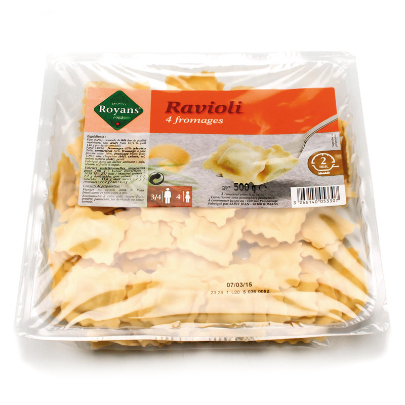 Ravioli 4 fromages sachet 500g