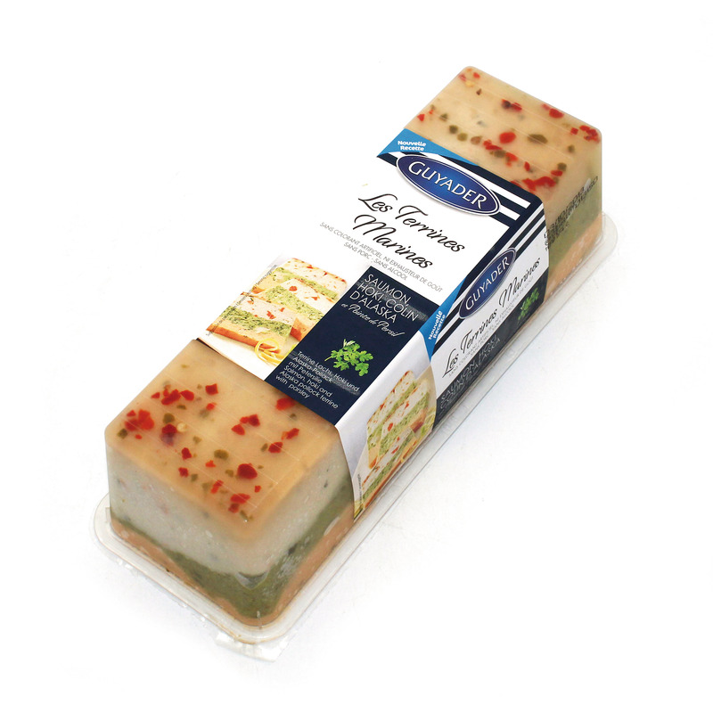 Terrine saumon colin d'Alaska hoki et persil pain 840g