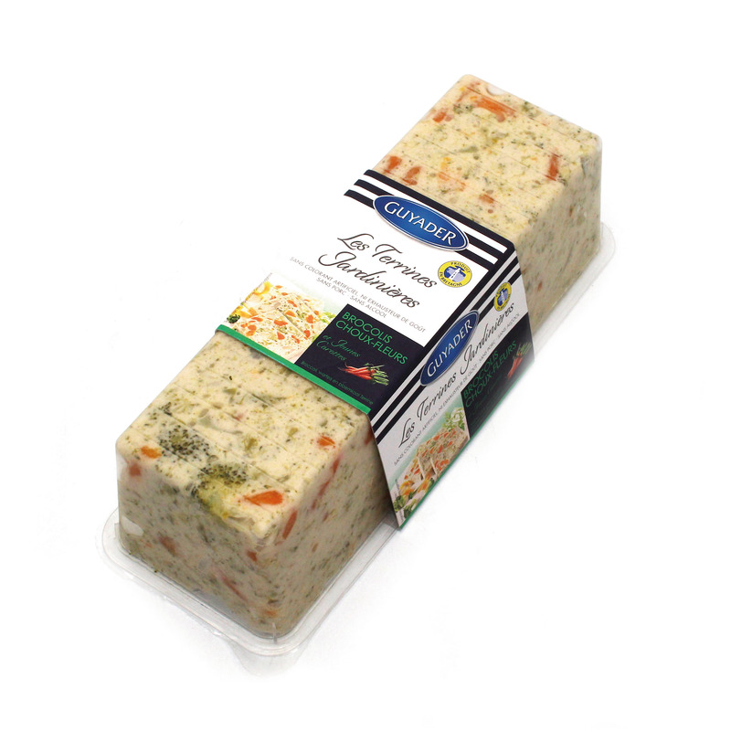 Broccoli. cauliflower and baby carrots terrine loaf 840g