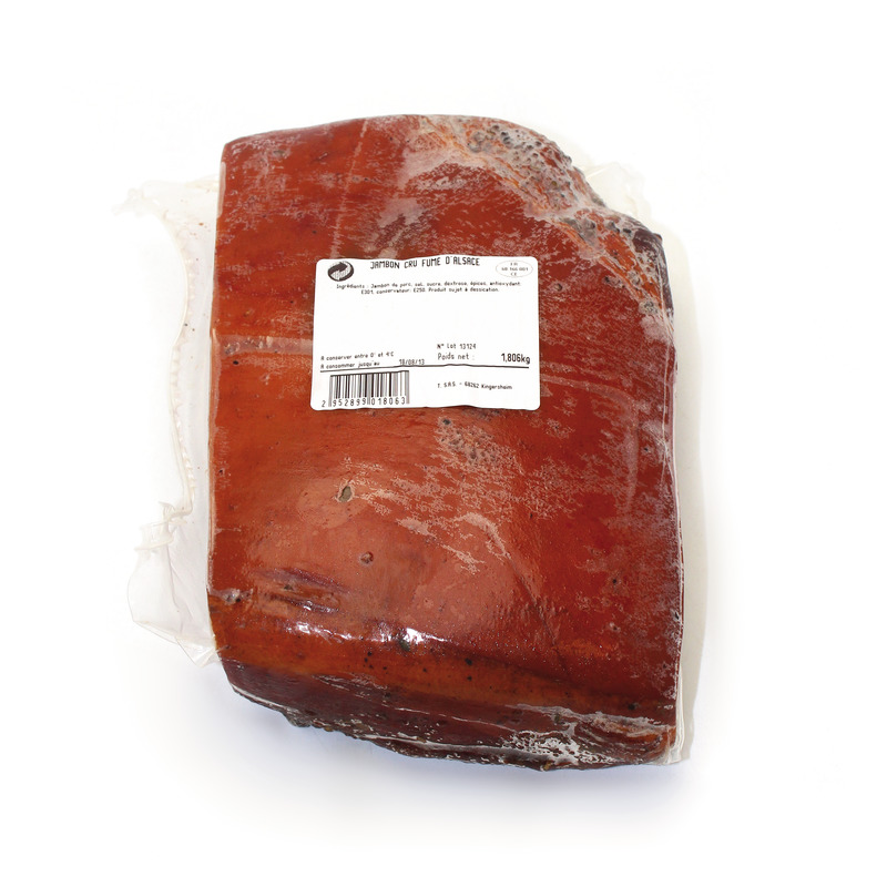 Alsace dried smoked ham 1/2 ±2kg