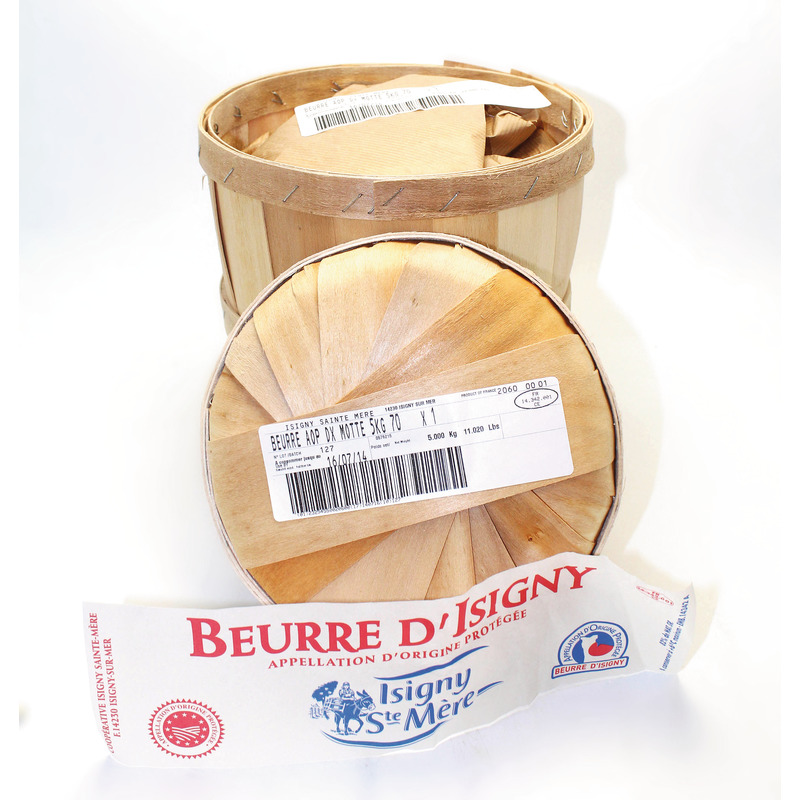 Beurre d'Isigny AOP doux motte 5kg