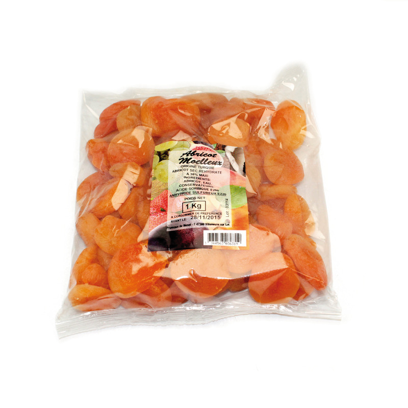 Soft giant apricots bag 1kg