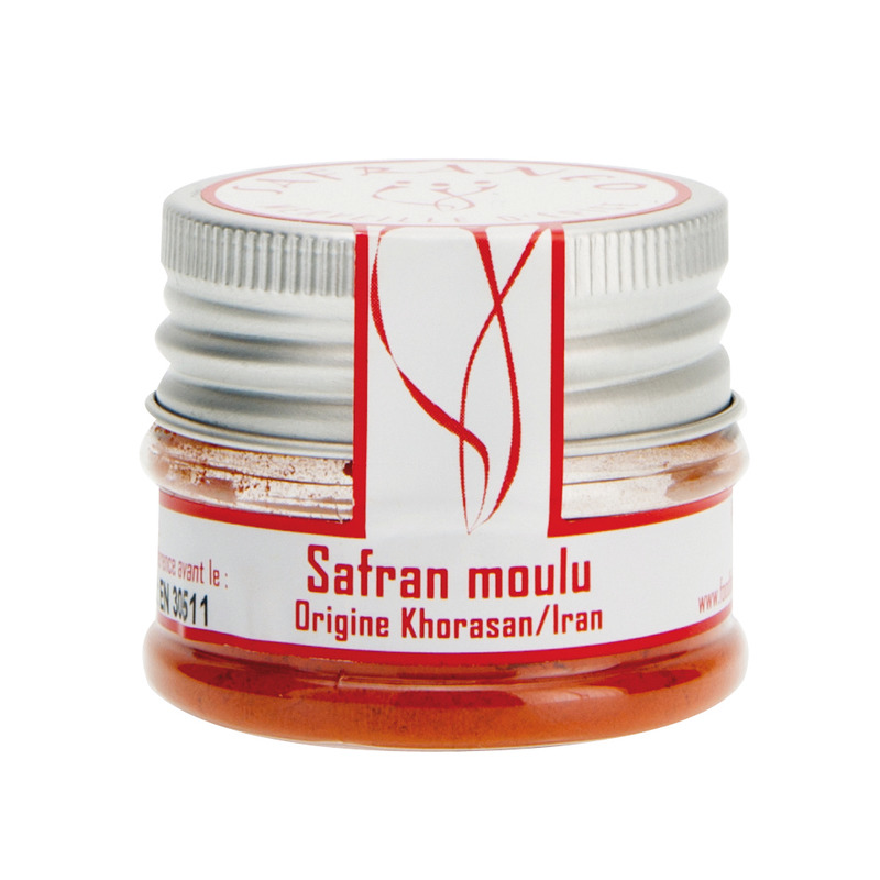 Top quality ground Iranian saffron jar 10g