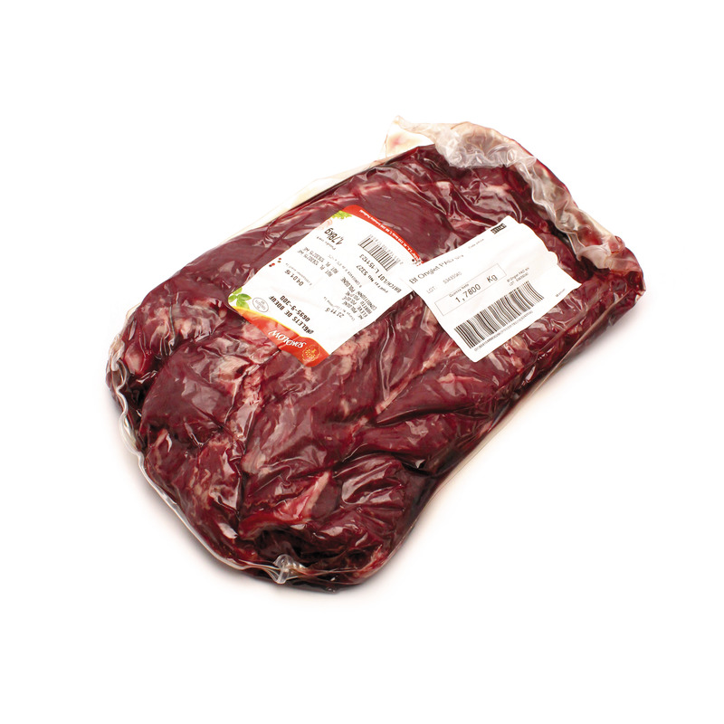 Semi-trimmed beef prime flank steak vacuum packed ±2kg ⚖