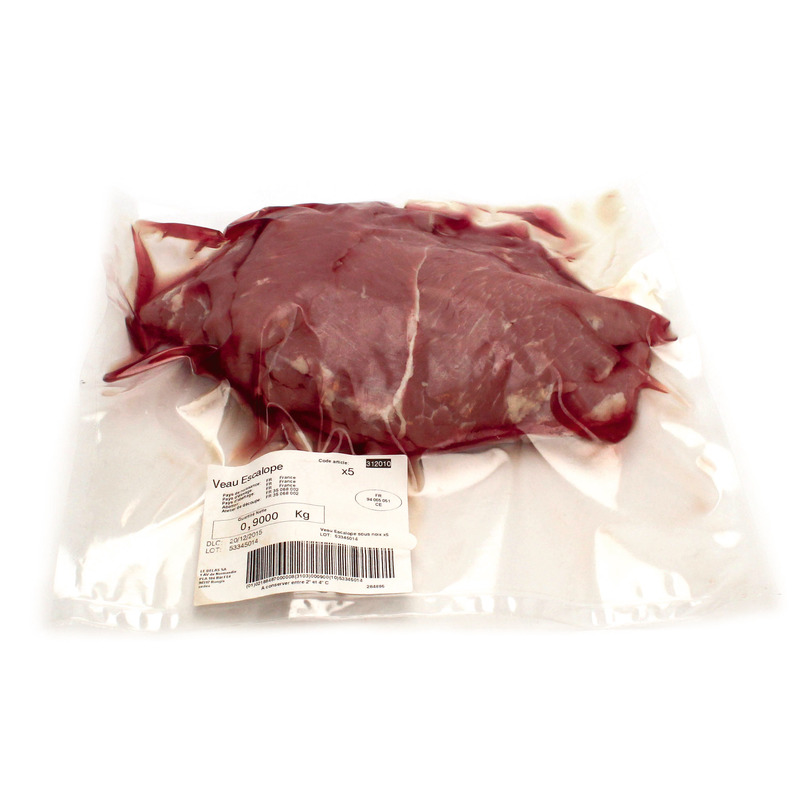 Escalope french veal vacuum packed 5x±180g