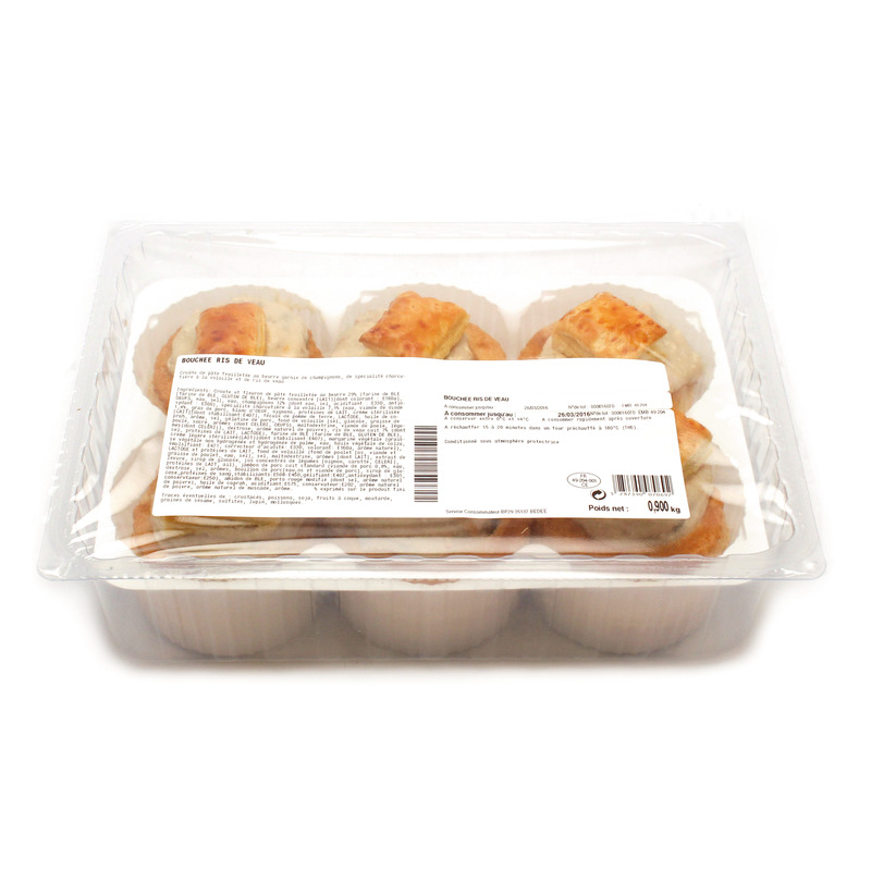 Veal sweetbreads vol au vents 6x150g