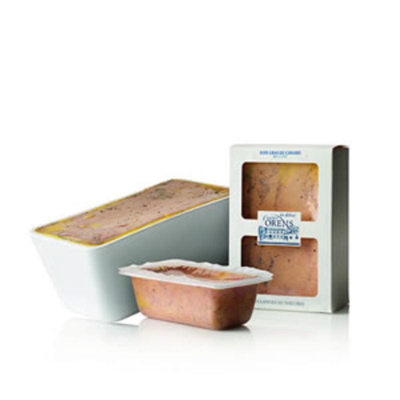 Foie gras de canard français entier mi-cuit au sauternes produit à la ferme terrine 1,1kg