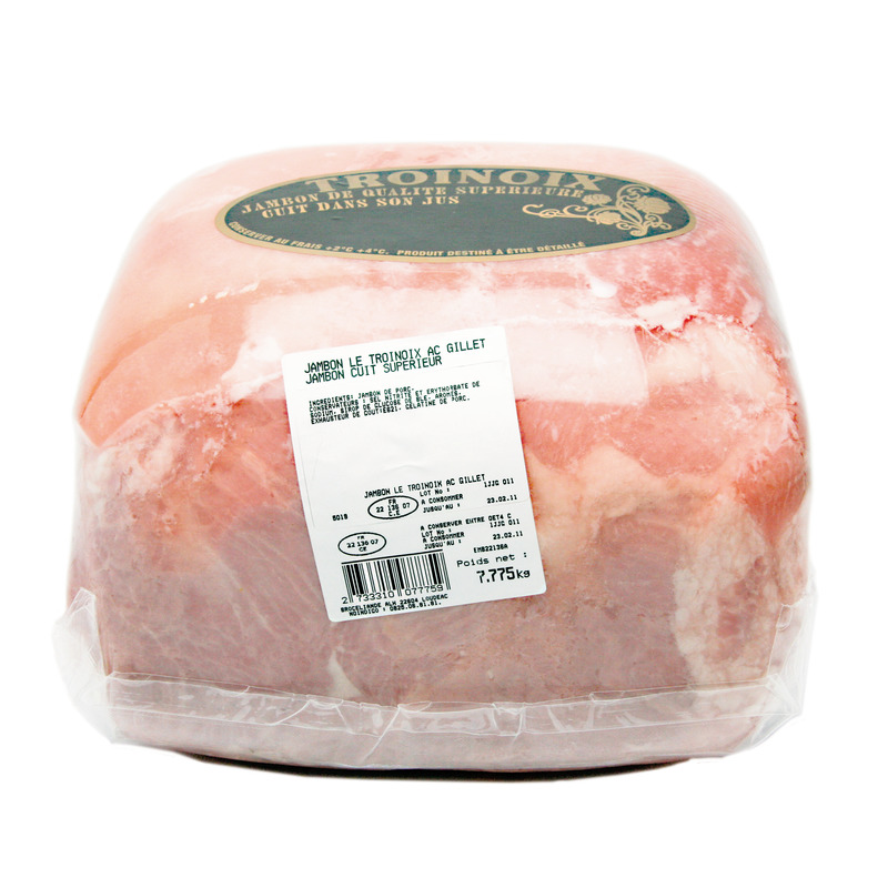 Cooked ham with rind Troinoix LPF ±6.5kg