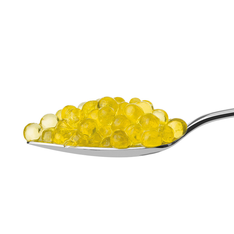 Perles d'huile d'olive saveur wasabi bocal 50g
