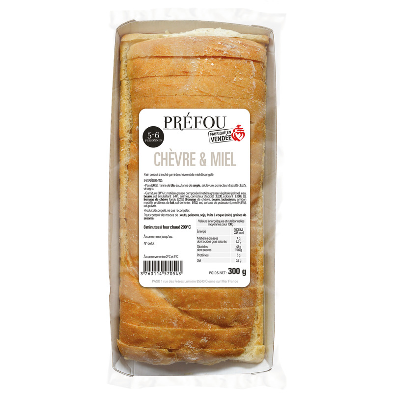 Préfou honey and goat cheese 300g