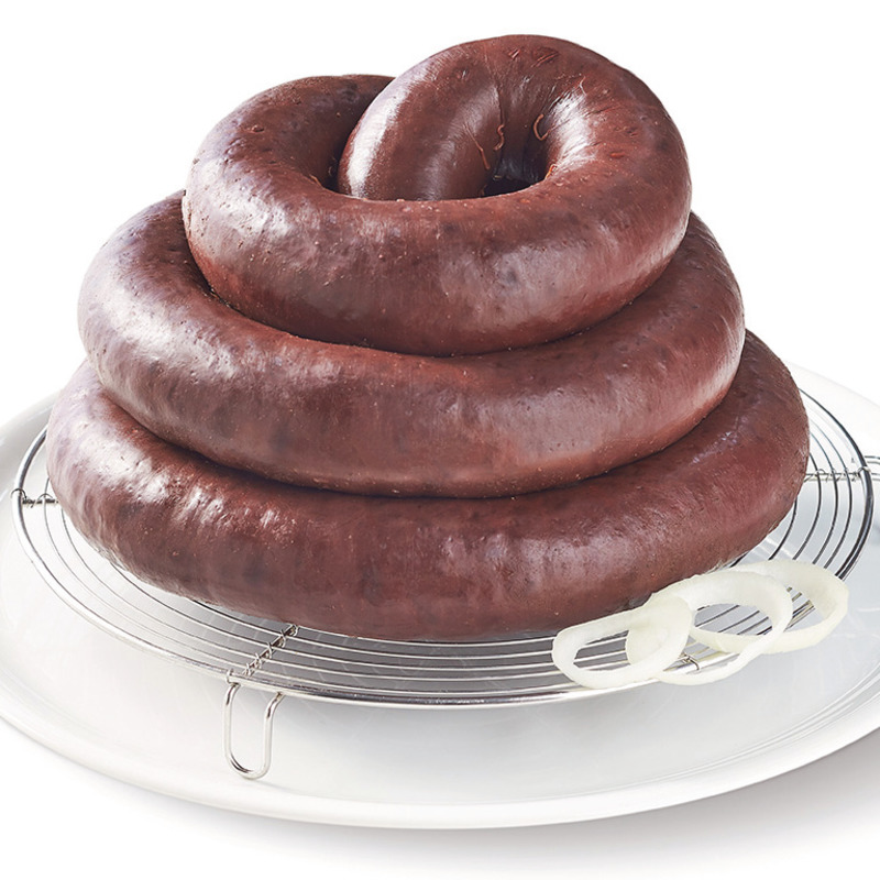 Black pudding with onions LPF vacuum packed ±1.5kg