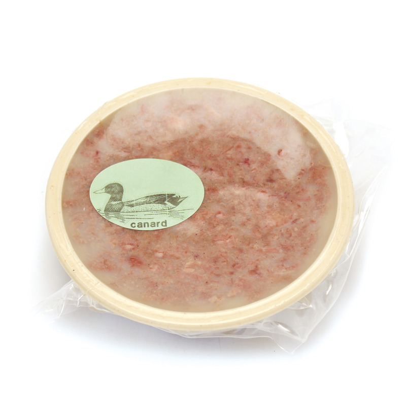 Rillettes artisanales de canard en bol plastique ±300g