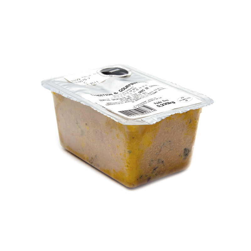Foie gras de canard français entier mi-cuit truffé Tuber Melanosporum 5% 270g