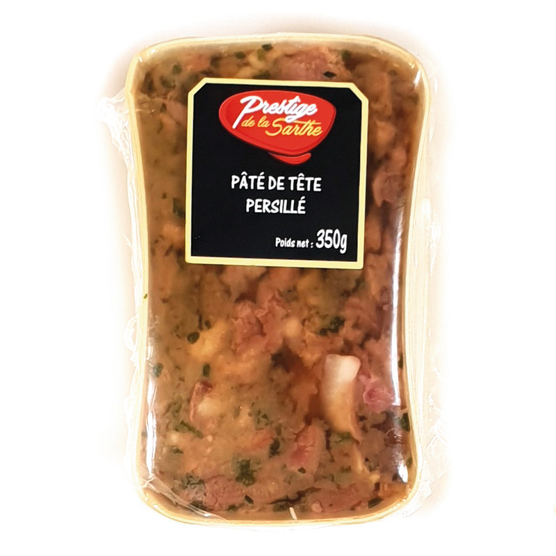 Pâté de tête persillé terrine aspect bois 350g