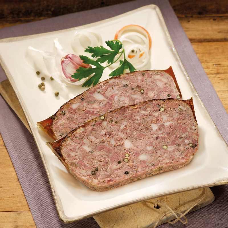 Country -style pâté with green pepper plastic terrine 1.5kg