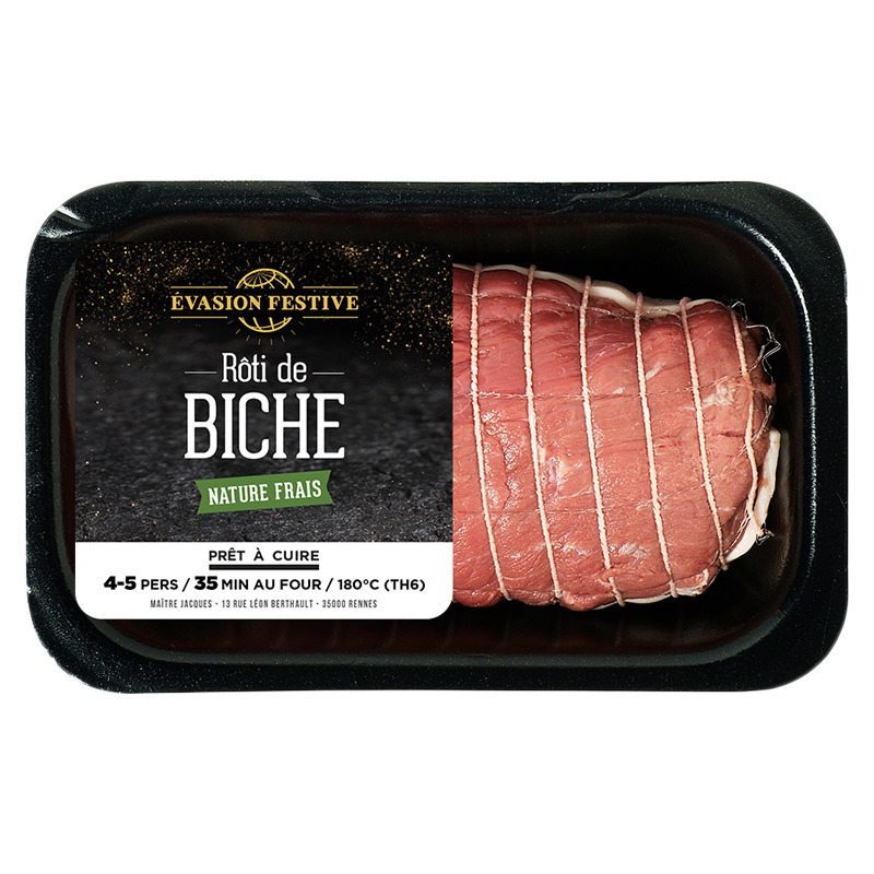 Rôti de biche nature ±700g