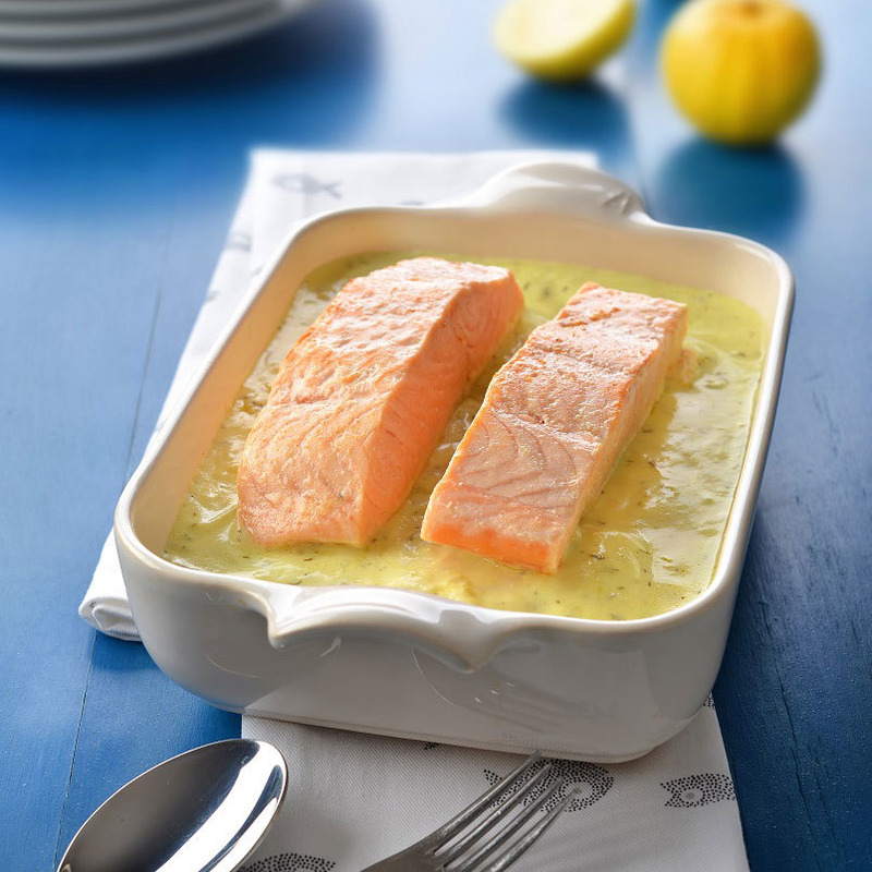 Salmon with butter sauce tub 1.8kg