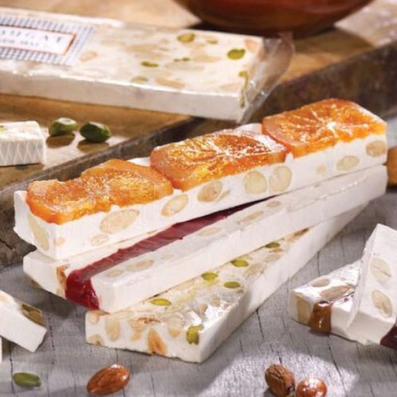 Nougat with slices of candied orange sticks 100g