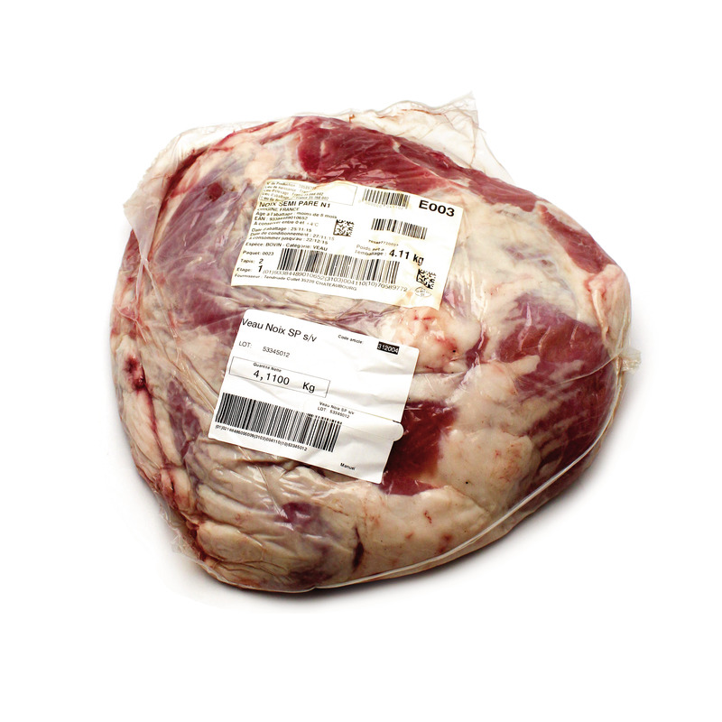 Semi-trimmed cushion of french veal vacuum packed ±2kg ⚖