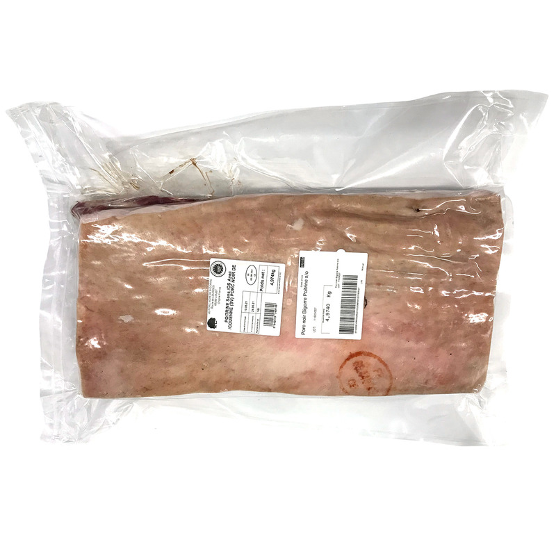 Poitrine de porc noir de Bigorre s/ os s/ vide ±6,5kg