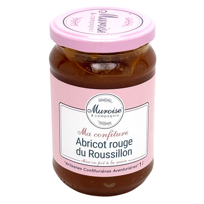 Confiture artisanale d'abricot rouge du Roussillon pot 350g