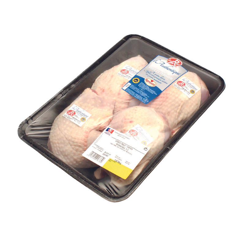 Label Rouge 100 days chicken PGI Orléanais legs x4 ou x5 atm.packed ±1.5kg