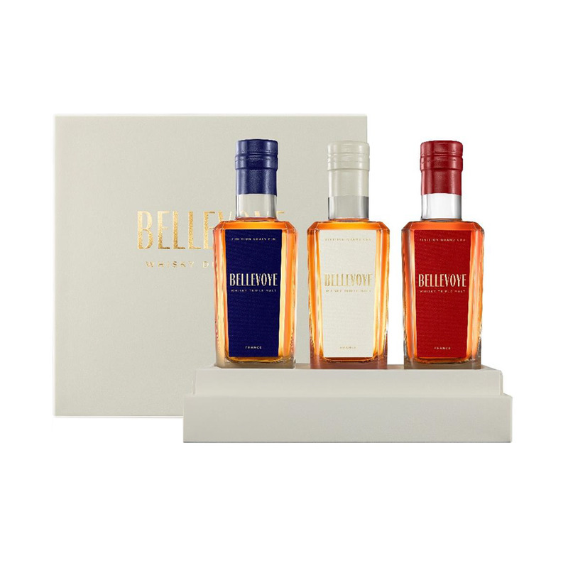 Whisky Bellevoye tricolor Discovery box 3x20cl