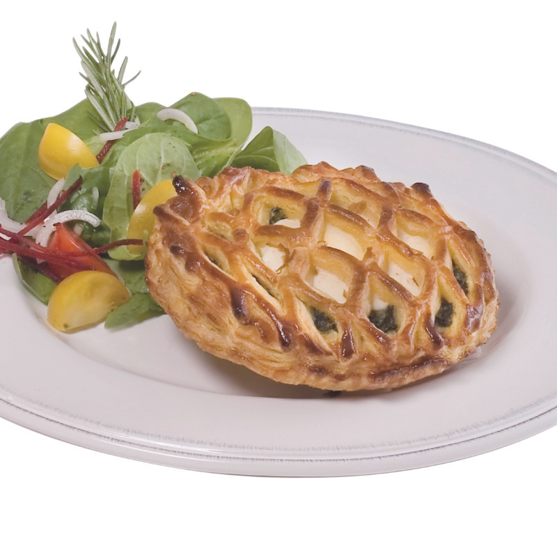 Goat's cheese and spinach puff pastries 2x120g
