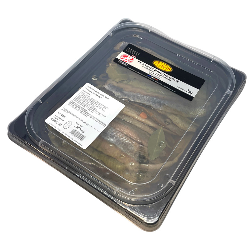 Smoked mild herring fillets in oil Label Rouge 2kg