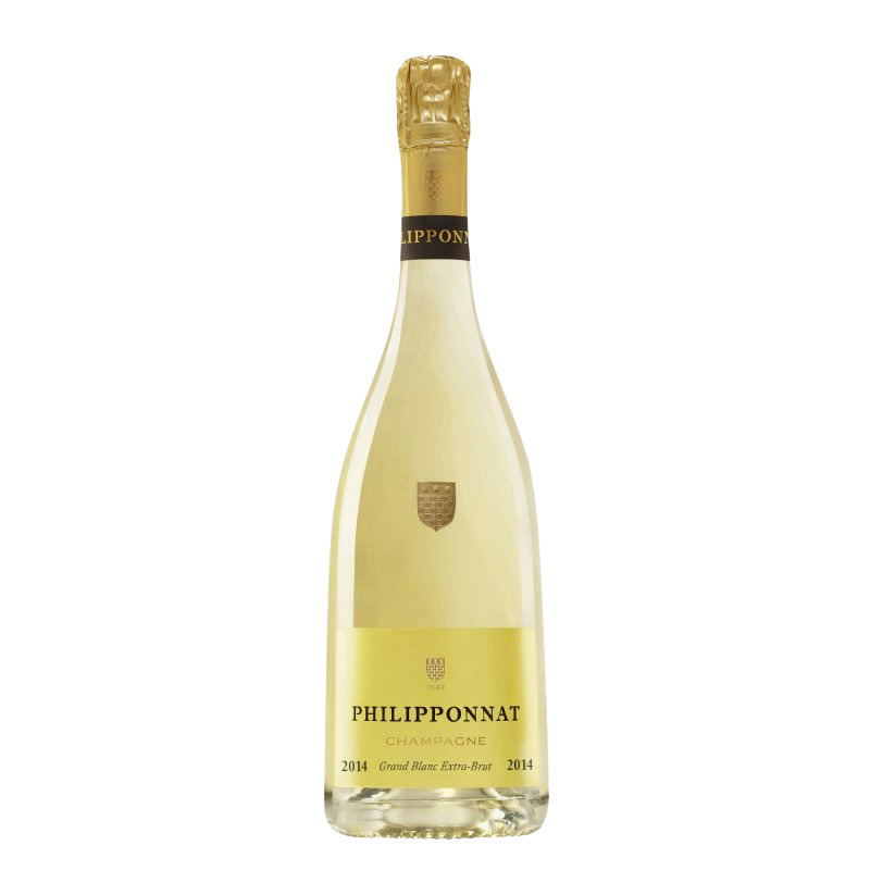 Champagne Philipponnat Grand Blanc extra brut 2014 et son étui