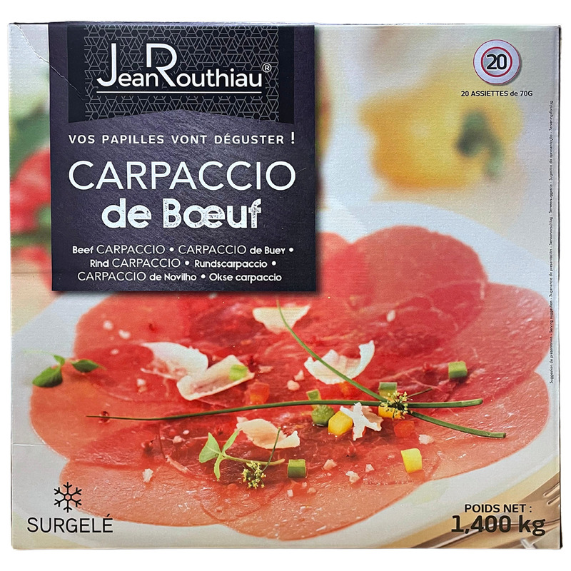 ❆ Carpaccio french beef 20 plates of 70g
