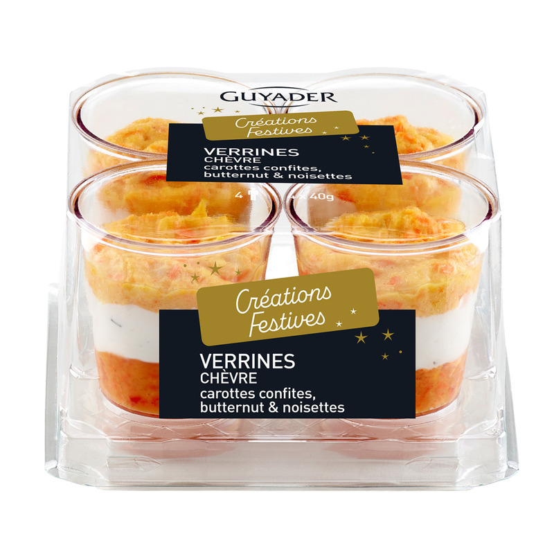 Verrine chèvre carotte butternut 4x40g