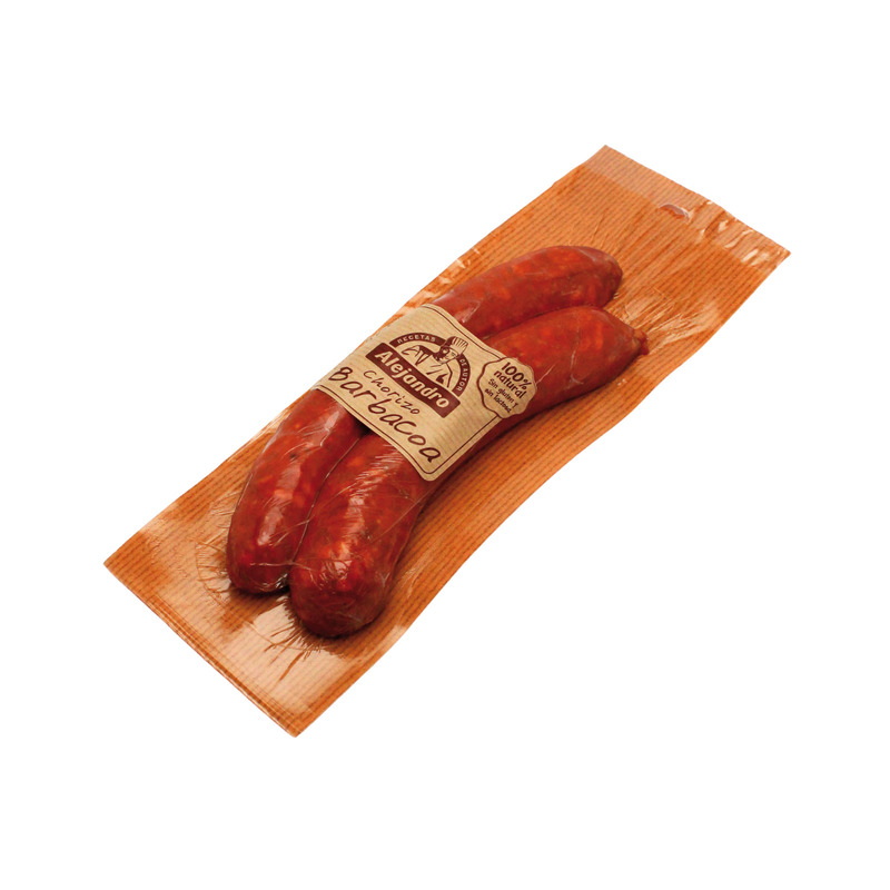 Uncooked chorizo Barbacoa vacuum packed 250g