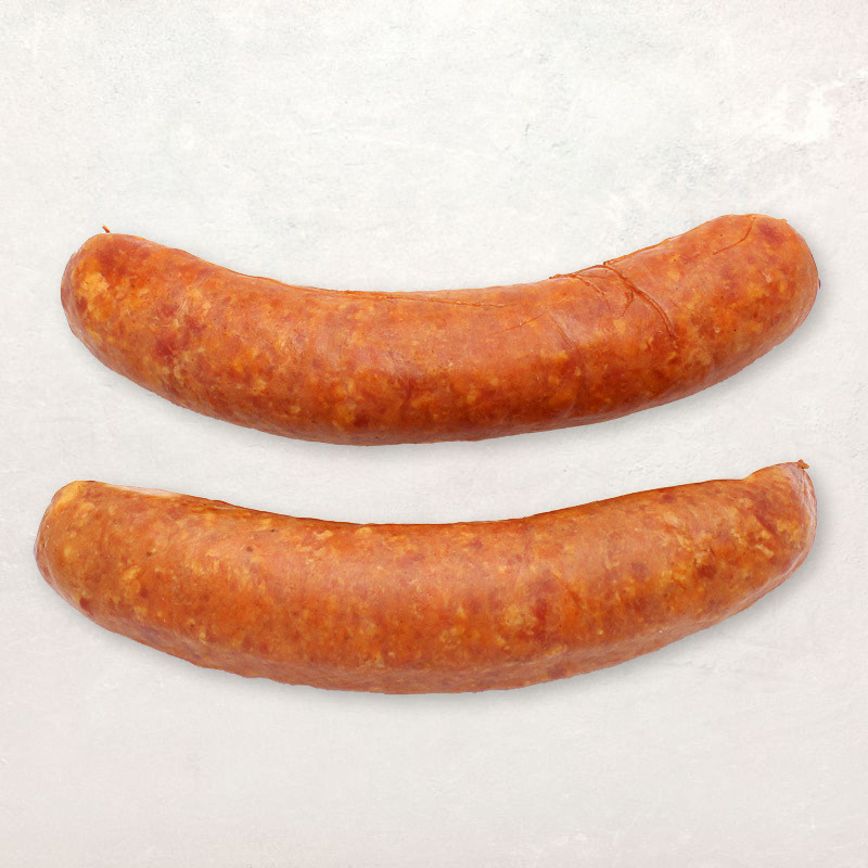 Saucisse de Montbéliard cuite IGP porc français boyau naturel s/ vide x2 200g