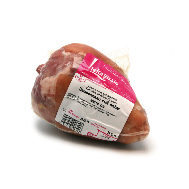 Knuckle of cooked ham boneless french pork ±600g